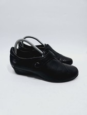 Clarks Black Leather Heel