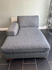 NEXT Blue Chaise Sofa