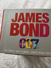 Box Set Of James Bond 007 Novels, 10 In Box.