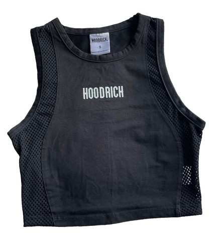 Hoodrich black vest crop top - vest,