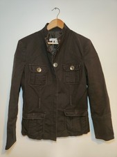Zara Basic Utility Jacket with Belt Dark Brown Size L Autumn Layering Jacket