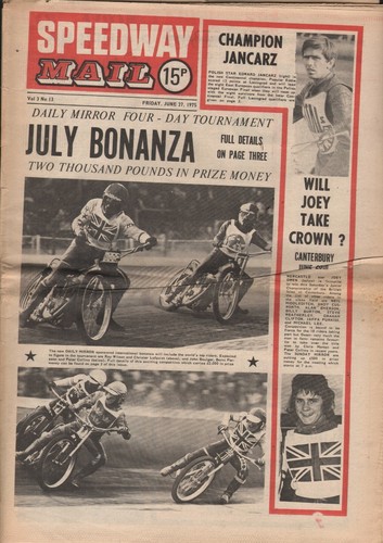 Speedway mail june 1975 - speedway,