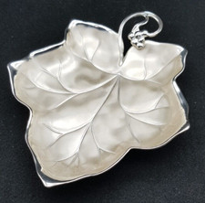 Vintage WMF EP Brass Ivy Leaf Shaped Dish or Bowl on 3 Feet, Germany.