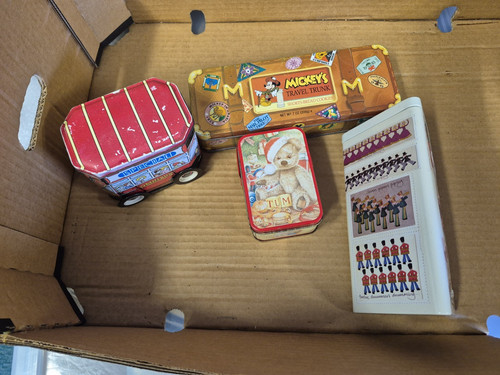 Vintage biscuit tins charity - vintage,