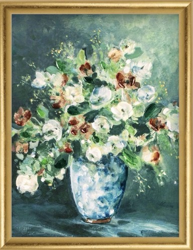 Abstract floral painting - floral,