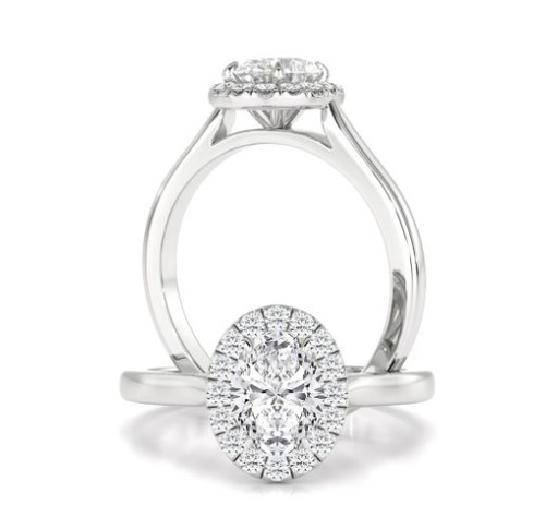 Stunning lab grown oval cut - a,