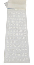 American Crafts Thickers Solid Silver Hardcover Foil Letter Stickers.