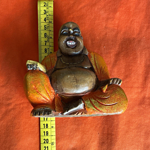 Carved hand painted wooden - carved,
