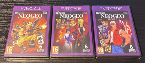 Evercade cartridges neo - 5x, geo