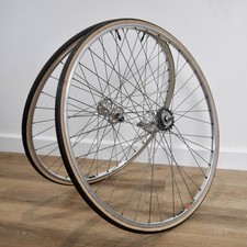 Vintage 700c Road Bike Wheels, Wheelset, Mavic Module E2, Flip Flop Large Flange