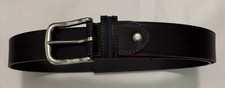 Bench Craft Black Leather Belt Size 40 Made In Canada 9433