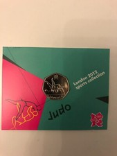 London 2012 Olympic Games JUDO 50p In Original Card And Uncirculated