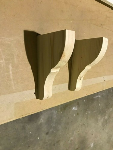 Pine shelf bracket wood - shelf,