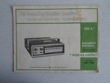 REALISTIC PRO 47 FM SCANNING