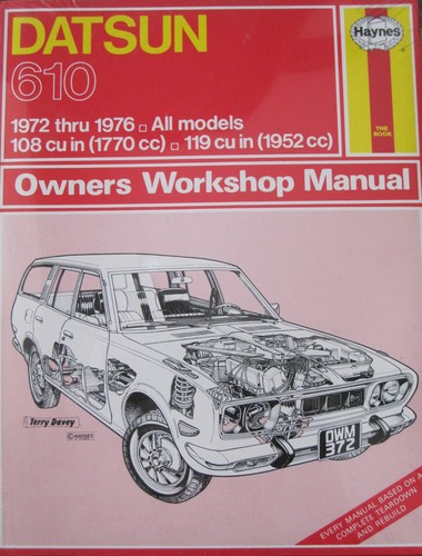 Datsun 610 1972 haynes - datsun,