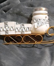 Yankee Candle Silver Snowman Triple Tea Light Holder