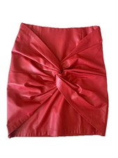 Zara red faux - zara, twist