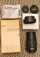 Nikon DSLR Nikkor 18mm-105mm 18-105mm Telephoto Zoom AF-S VR 1.3-5.6G ED VR Lens