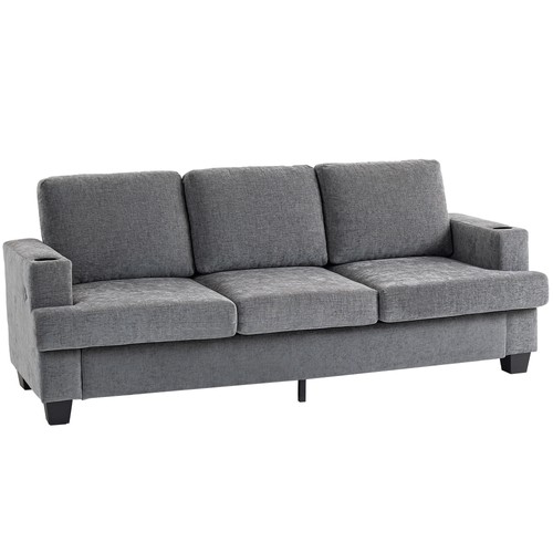 Homcom seater sofa - seater, usb