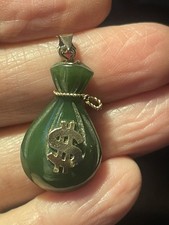 Vintage Nephrite Jade Bag Of