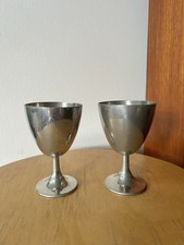 Vintage Pewter Goblets by PH
