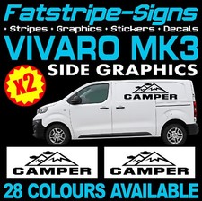to fit VAUXHALL VIVARO MK3 VAN MOTORHOME VINYL GRAPHICS STICKERS DECALS CAMPER