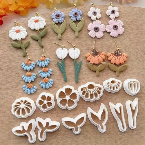 Polymer clay earring cutters - clay,