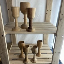 7 Hand Turned Handmade Wooden