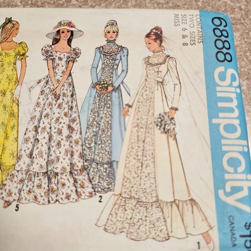 Vtg 70s wedding dress train - w/,