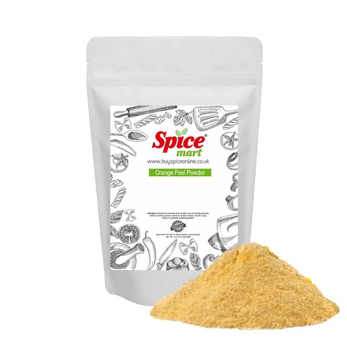 Orange peel powder ground - orange, |