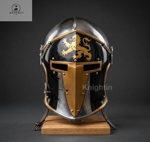 New medieval barbute - medieval, knight