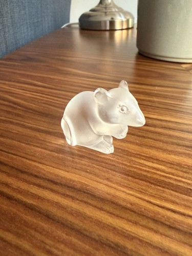 Lalique crystal mouse - mouse, figure
