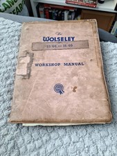 Classic Wolseley Workshop Manual Collectors Item