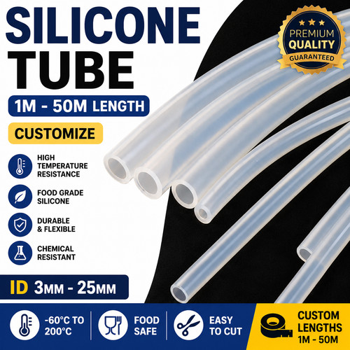 Clear silicone tube food - food, grade