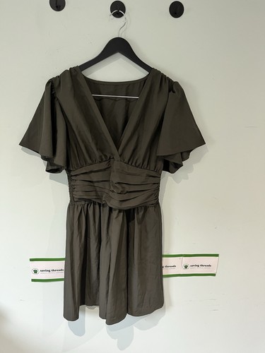 Funky khaki mini dress - funky,