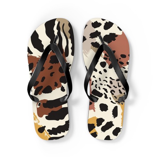 Stylish animal print flip - stylish,