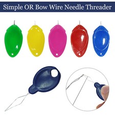 Needle Threader for Hand or Sewing Machine Craft Clothing Threading Tool