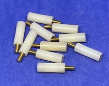 WHITE NYLON PILLARS 19mm Long