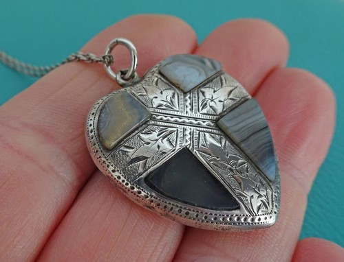 Victorian scottish grey agate - victorian,