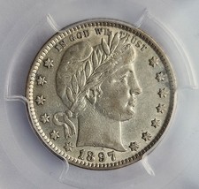 1897 Barber Quarter PCGS AU50