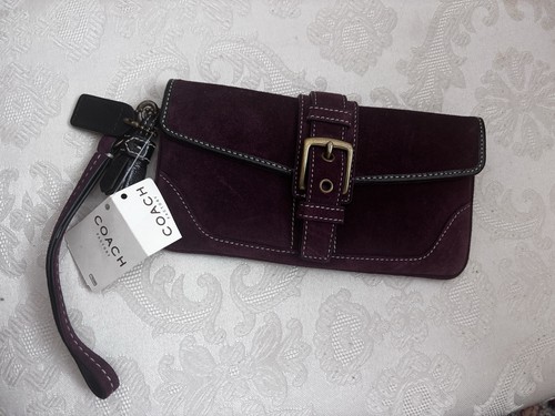 Coach soho suede wristlet a - coach,