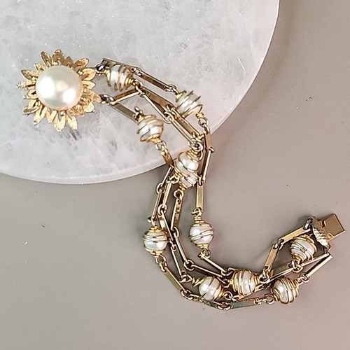 Faux pearl chain - chain, bracelet
