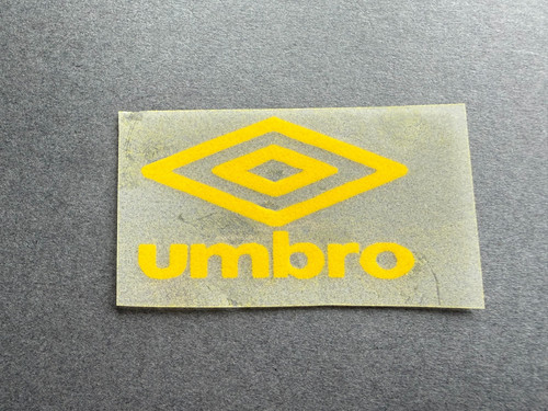 Yellow umbro logo retro - logo,