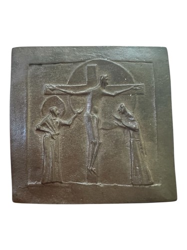 Bronze relief jesus the - bronze,