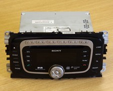 GENUINE SONY FORD MONDEO FOCUS S-MAX GALAXY MP3 DAB 6 CD PLAYER RADIO WITH CODE