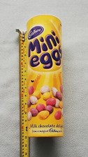 Cadbury World Milk Chocolate Mini Eggs Giant Cardboard Tube Empty No Contents