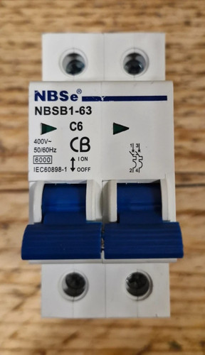 Bca double pole - 6a, circuit