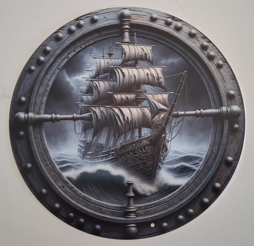 Nautical ship plaque - nautical,