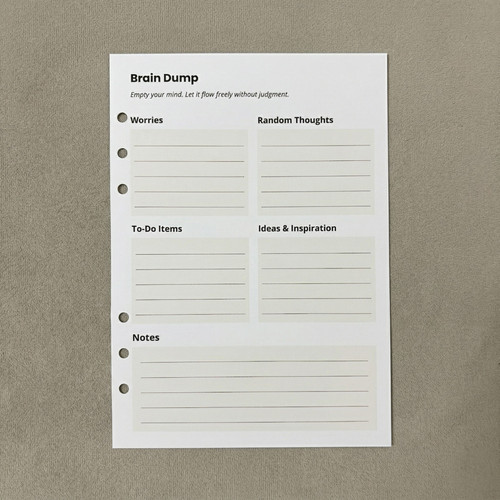 Brain dump pack a5 - pack,