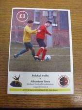 15/03/2016 Bolehall Swifts v Atherstone Town  . UK ORDERS ALL INCLUDE FREE ROYAL